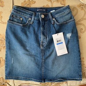 Calvin Klein Mini Jean Skirt *NWT*